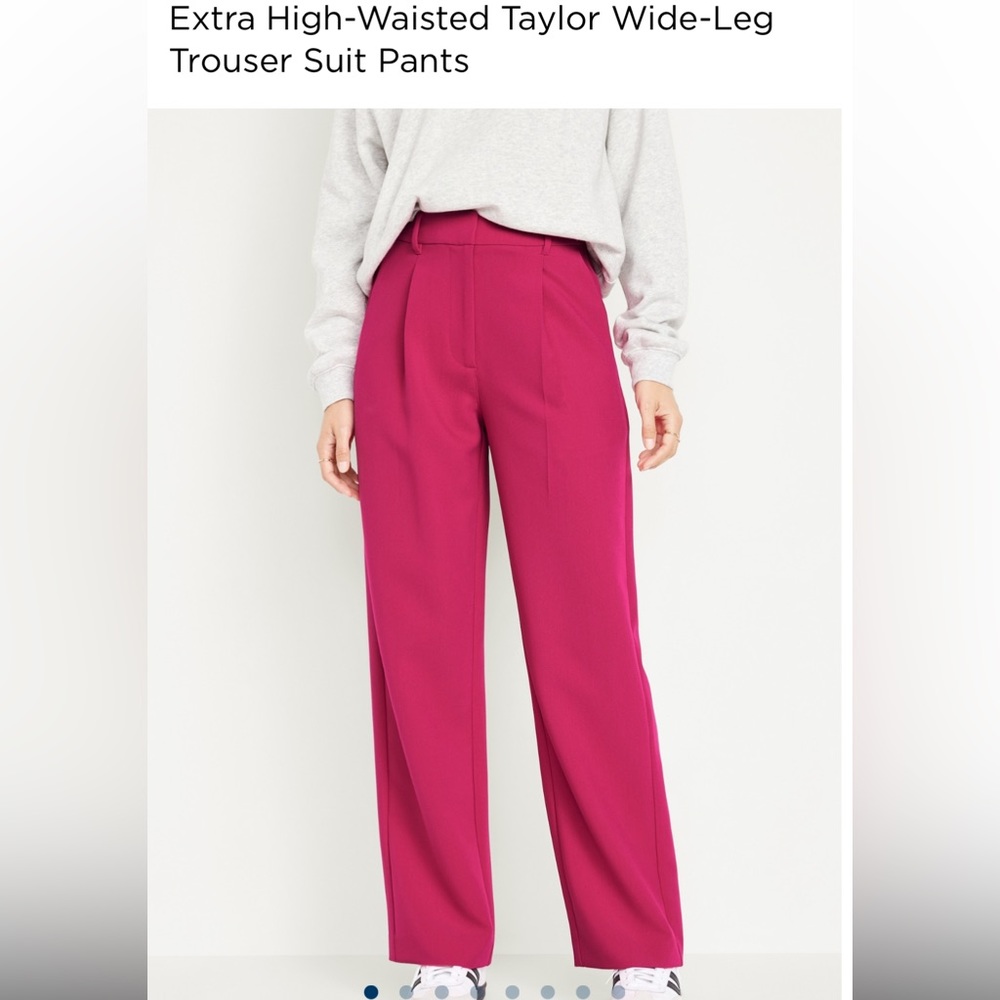 Hot pink trousers